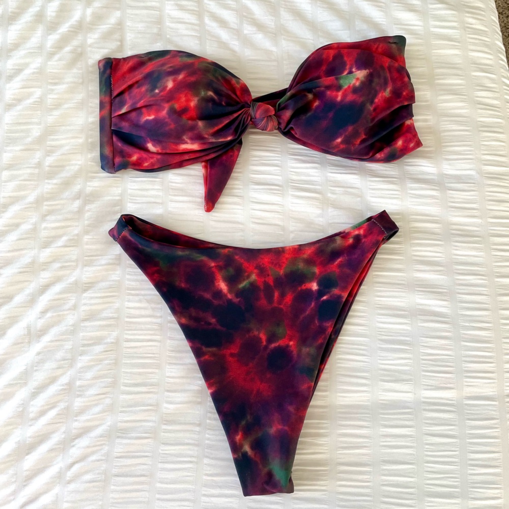 Skatie Multicolor Tie-Dye Bikini